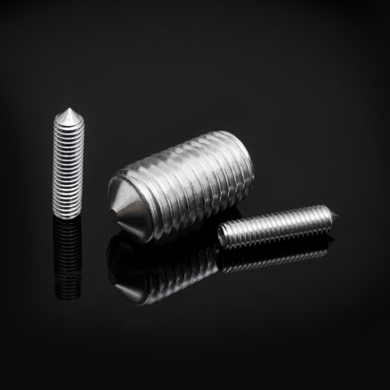 DIN914 ステンレス鋼のコーンポイント付き六角穴付き止めねじ